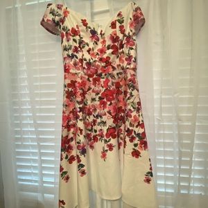 Woman’s Premier Amour dress. White with flowers. Never worn. Brand new.